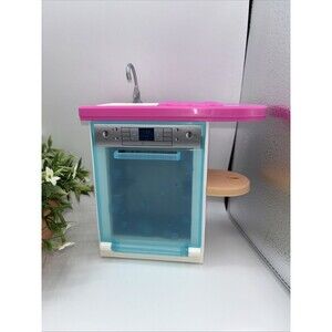2018 Mattel Barbie Doll Dream House 7" Kitchen Sink Dishwasher Furniture Replace